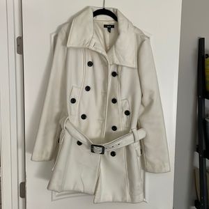 White pea coat